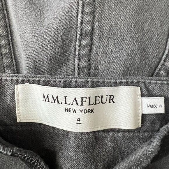 MM Lafleur Women Size 4 New York Gray Adjustable Hem Pants - Picture 5 of 9